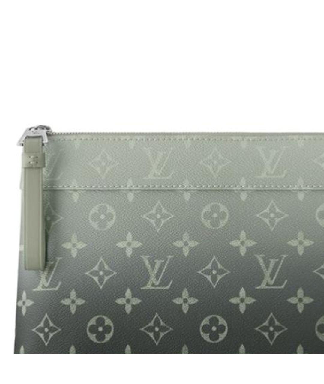LOUIS VUITTON Хаки кожаная папка для документов, фото 3