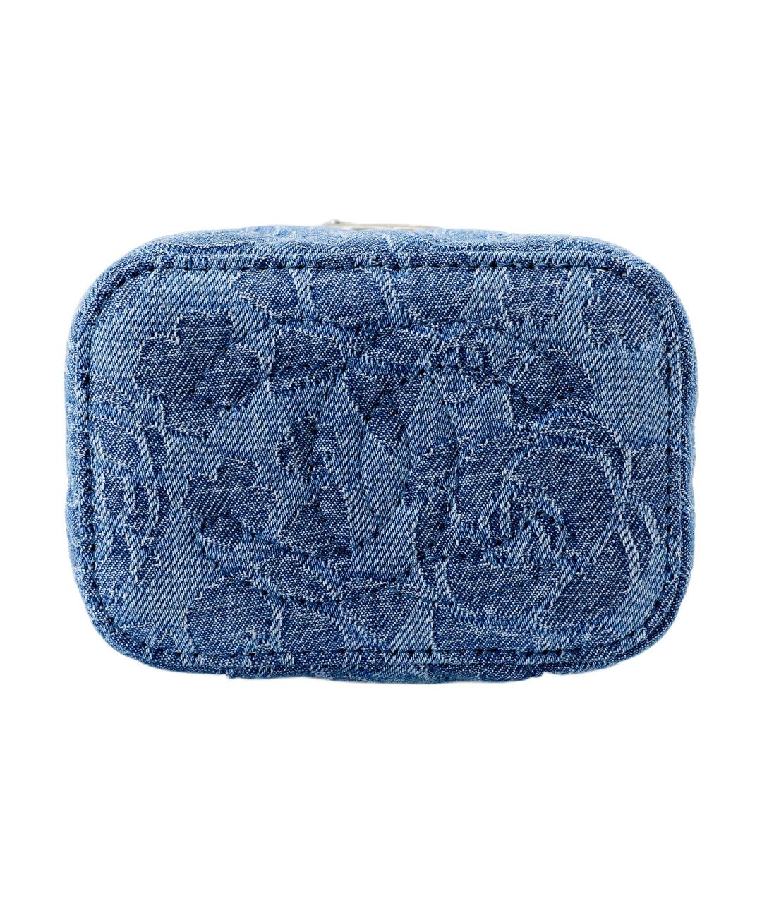 CHANEL Синяя деним сумка через плечо, фото 5