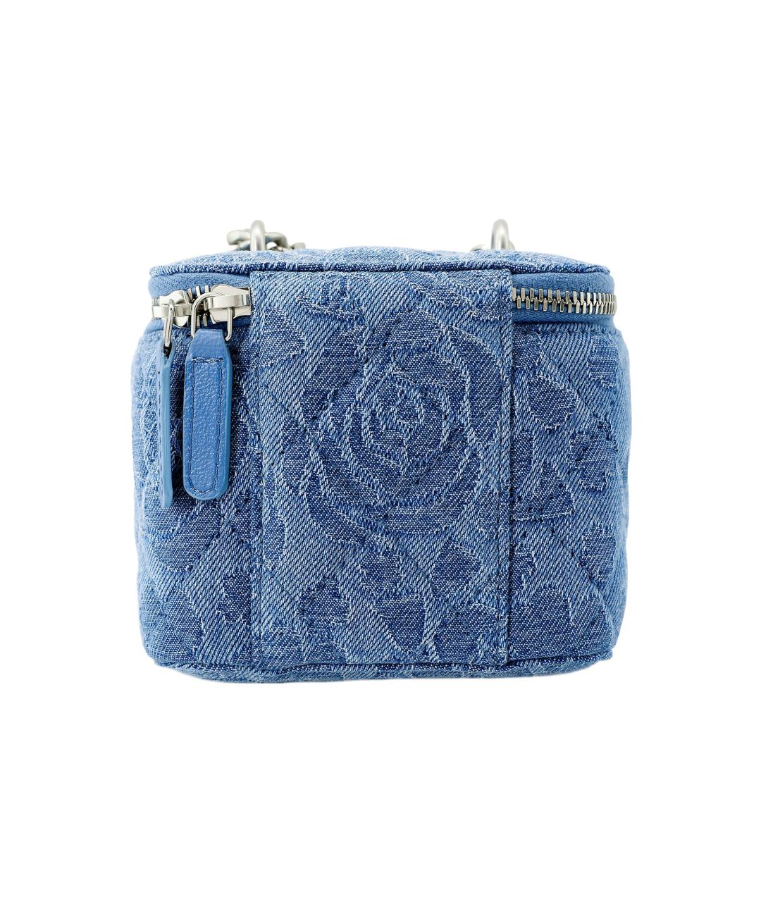 CHANEL Синяя деним сумка через плечо, фото 4