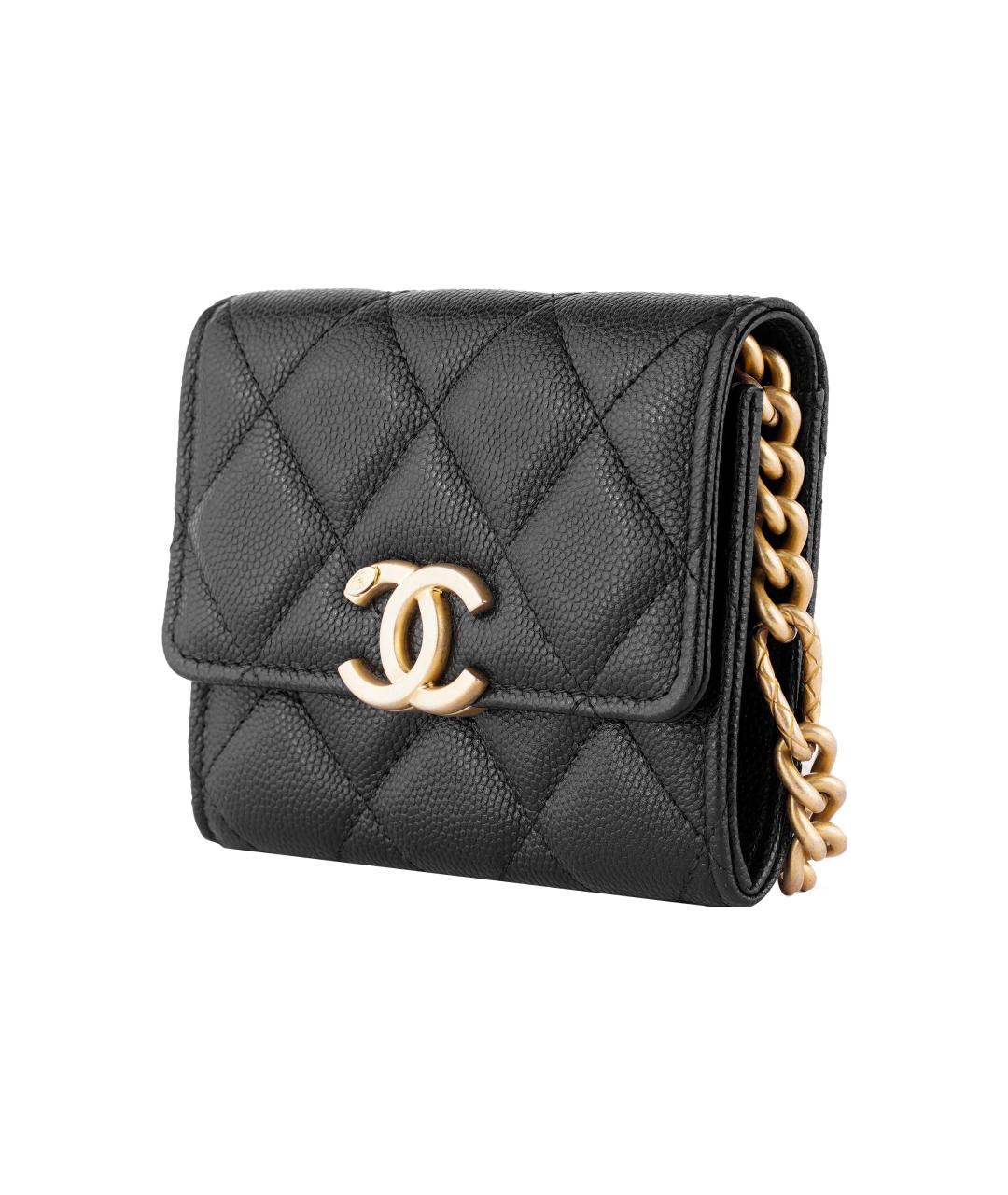 CHANEL Черная кожаная сумка через плечо, фото 3