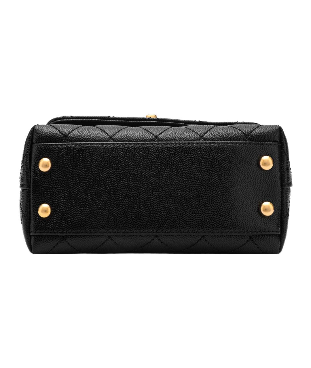 CHANEL Черная кожаная сумка через плечо, фото 4