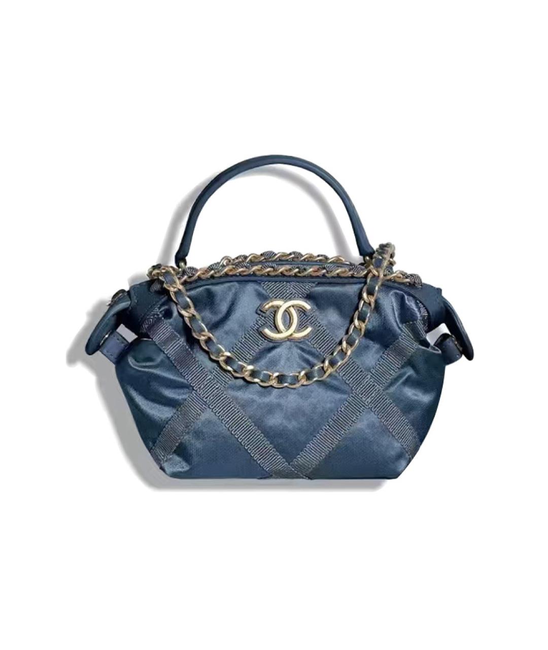 CHANEL Синяя сумка через плечо, фото 1