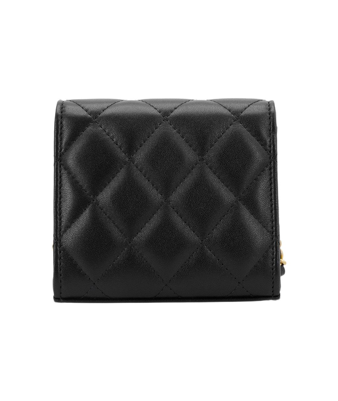 CHANEL Черная кожаная сумка через плечо, фото 3