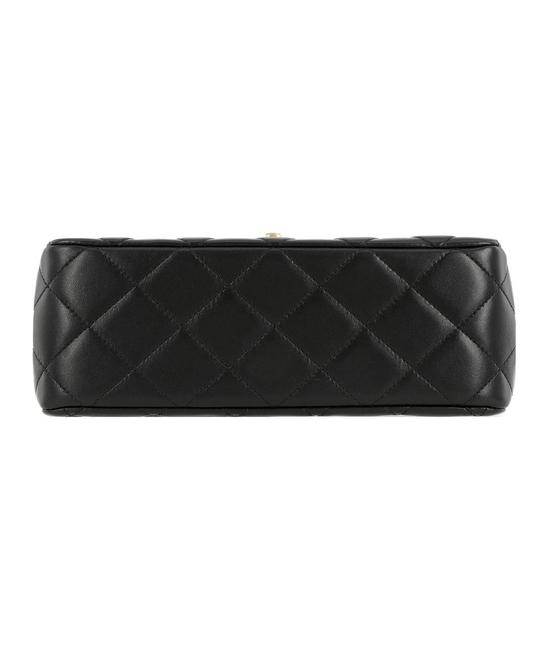 CHANEL Черная кожаная сумка через плечо, фото 4
