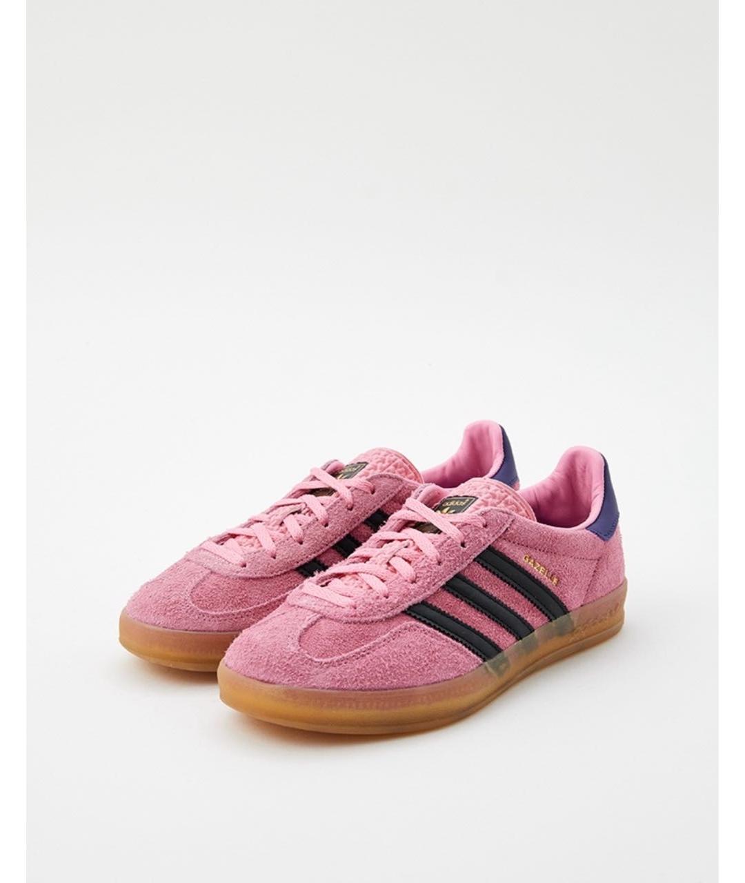 ADIDAS Розовые замшевые кеды, фото 2