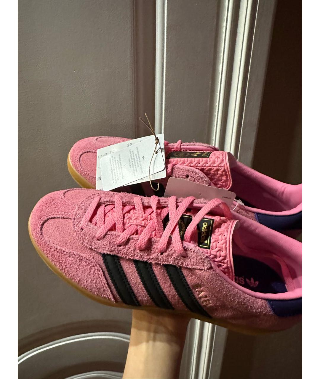 ADIDAS Розовые замшевые кеды, фото 7