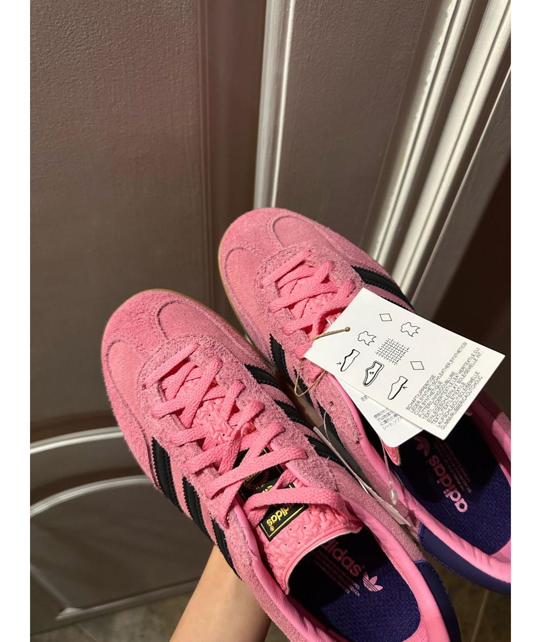 ADIDAS Розовые замшевые кеды, фото 8
