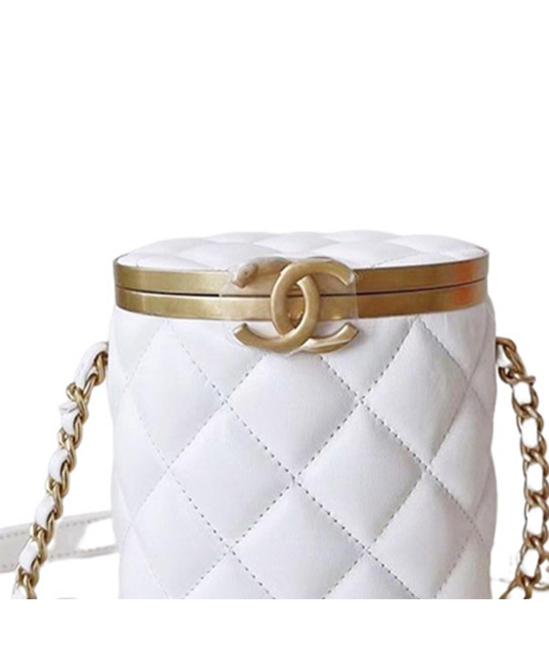 CHANEL Белая сумка через плечо, фото 2