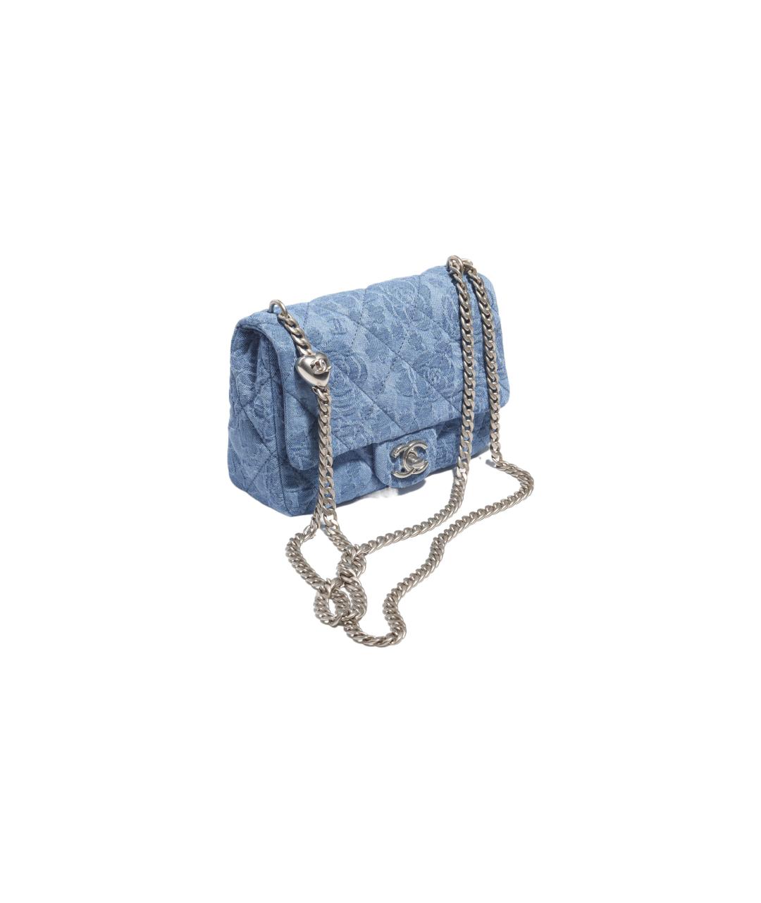 CHANEL Синяя сумка через плечо, фото 2