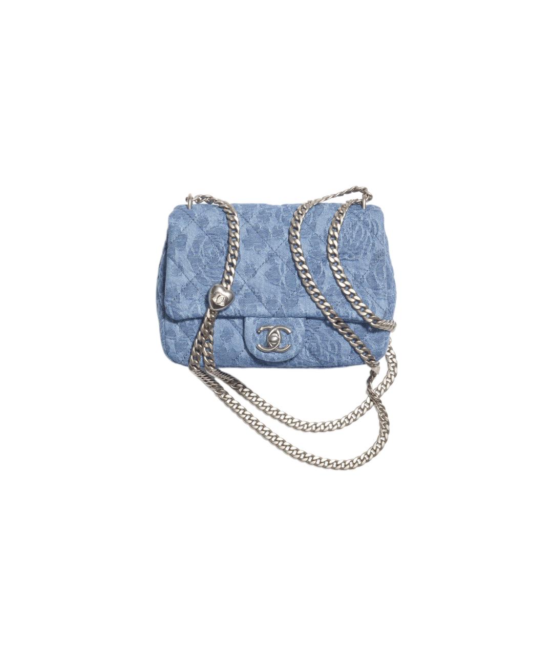 CHANEL Синяя сумка через плечо, фото 1