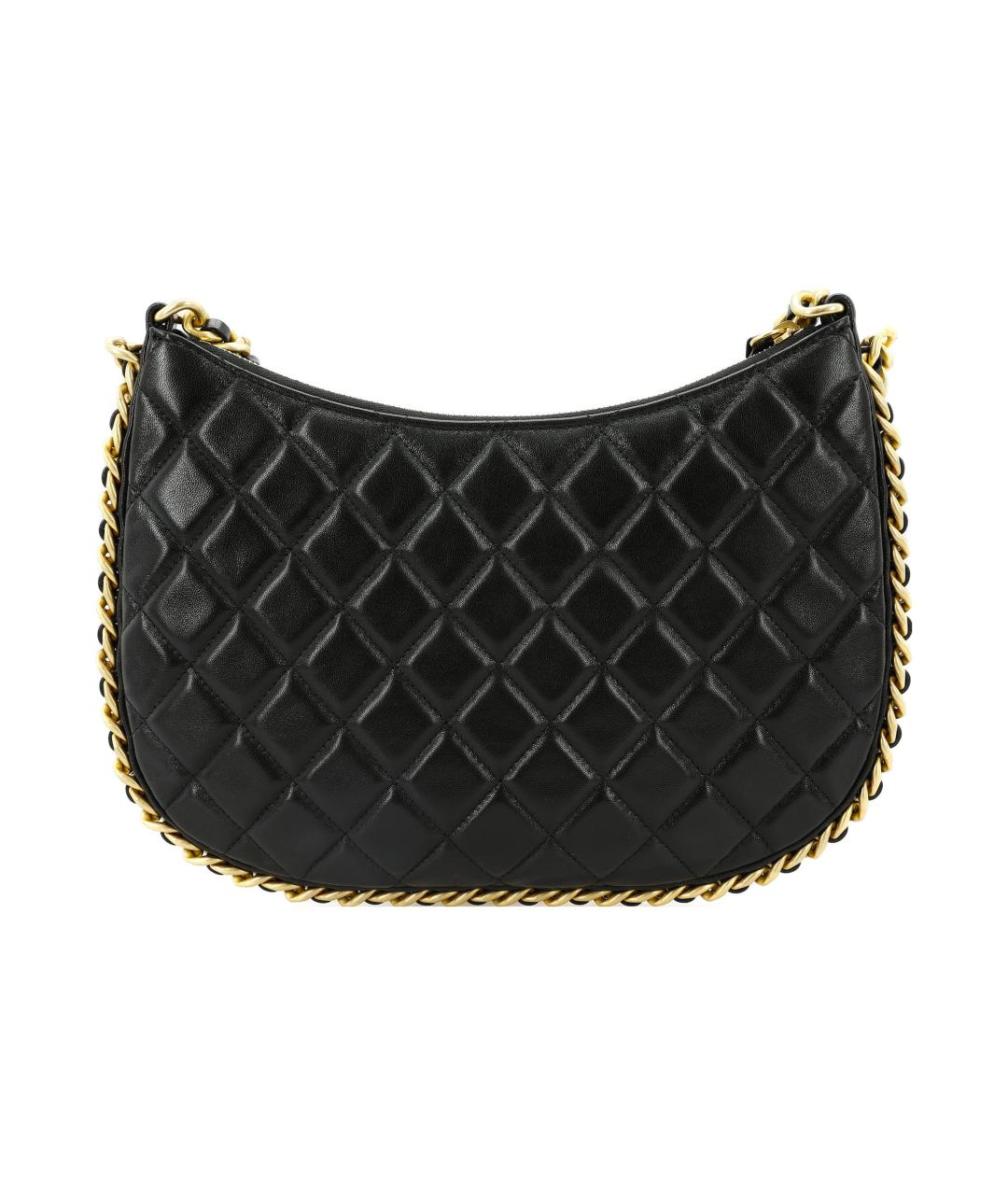 CHANEL Черная кожаная сумка через плечо, фото 3