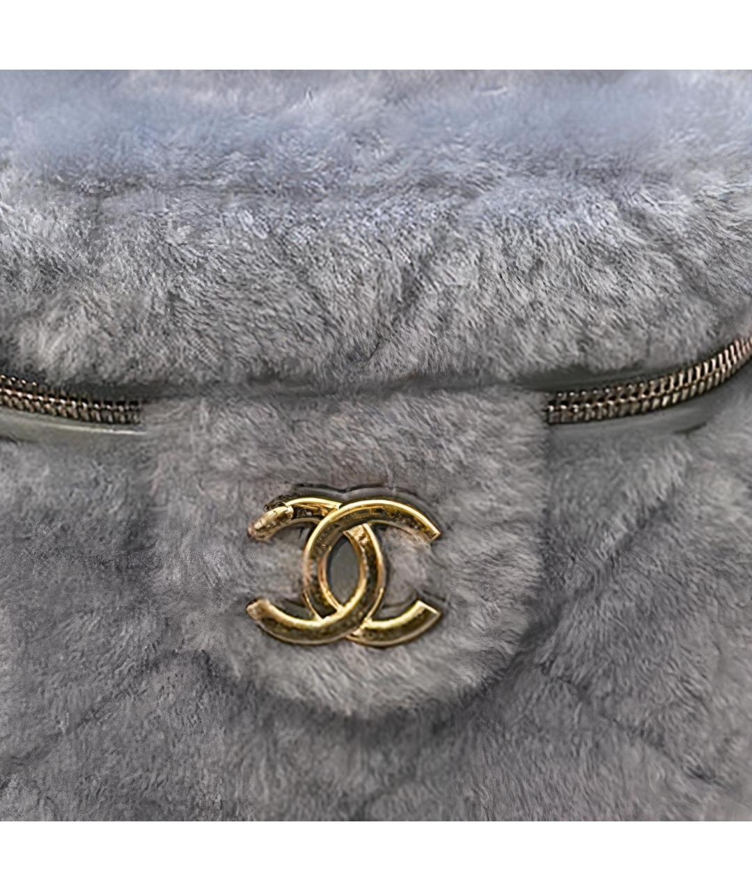 CHANEL Серая сумка через плечо, фото 3