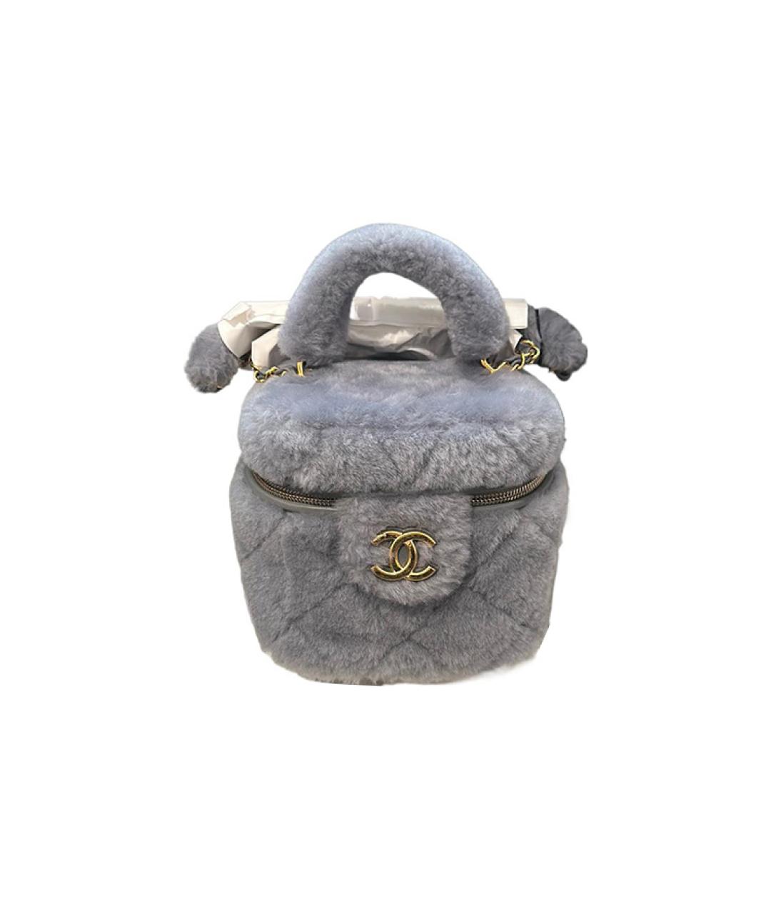 CHANEL Серая сумка через плечо, фото 1