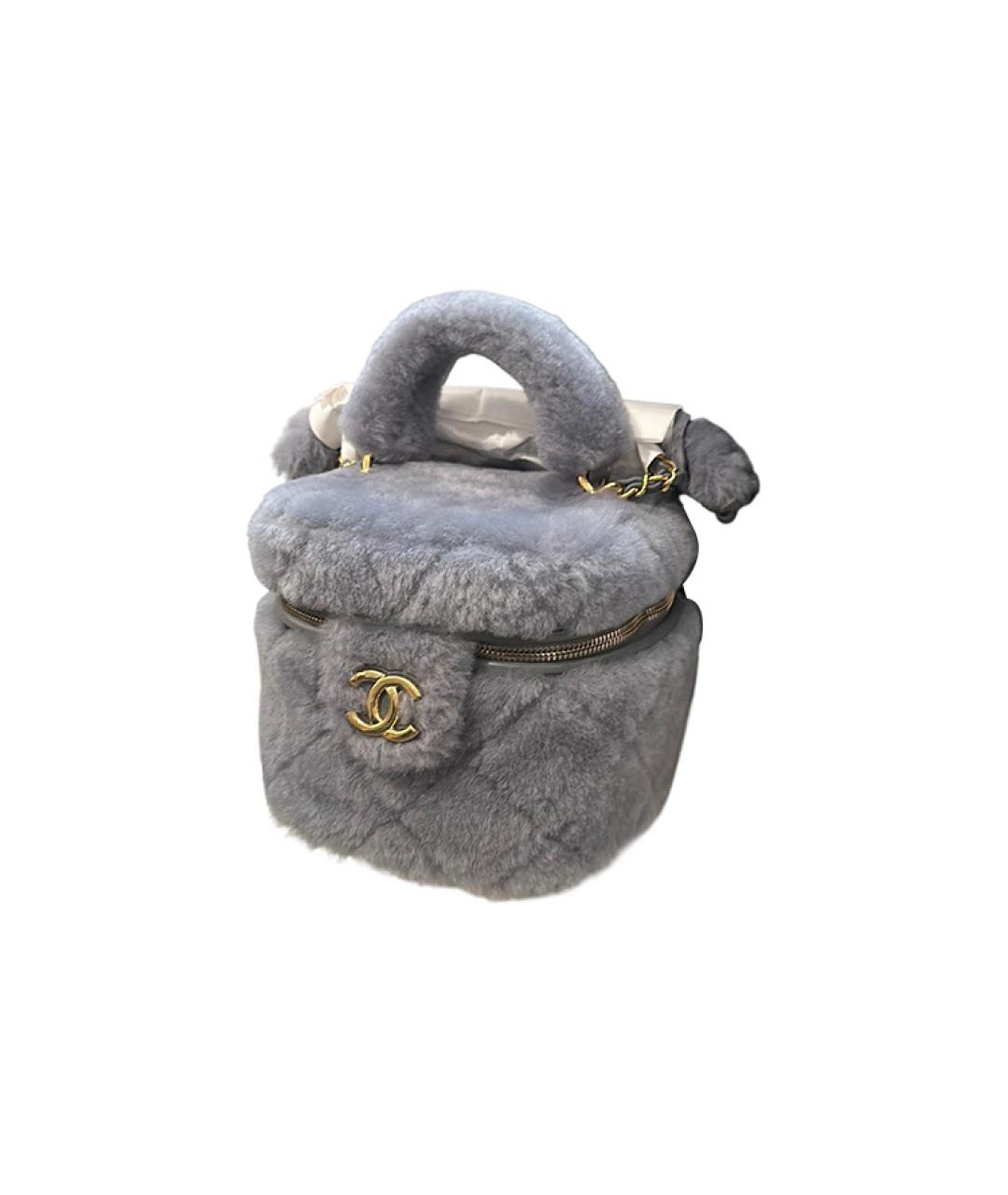 CHANEL Серая сумка через плечо, фото 2