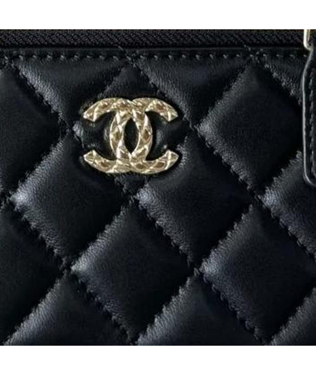 CHANEL Черная кожаная сумка через плечо, фото 2