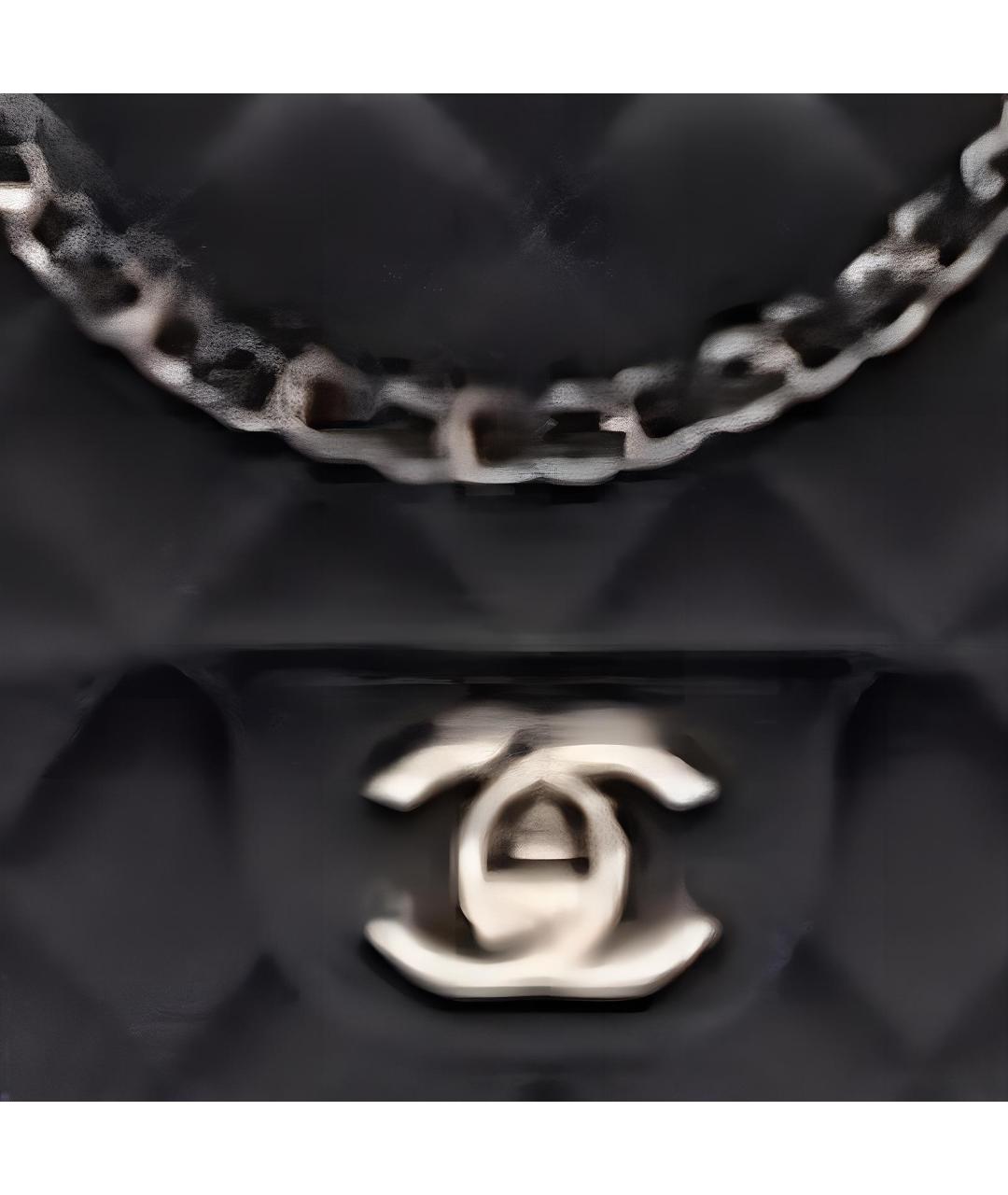 CHANEL Черная кожаная сумка через плечо, фото 3