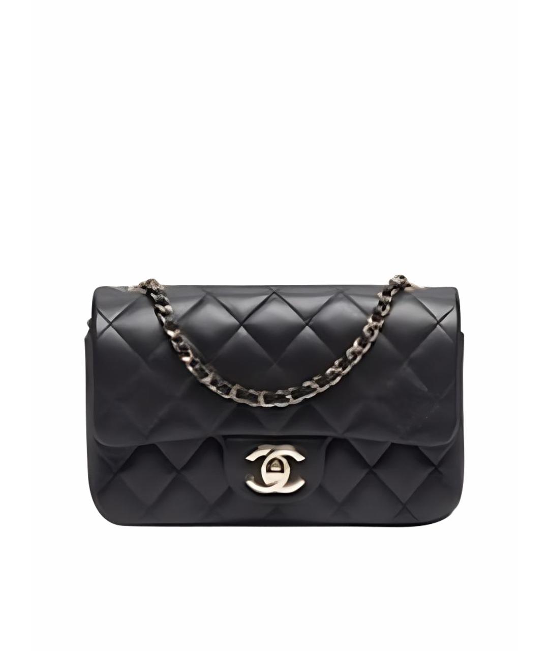 CHANEL Черная кожаная сумка через плечо, фото 1