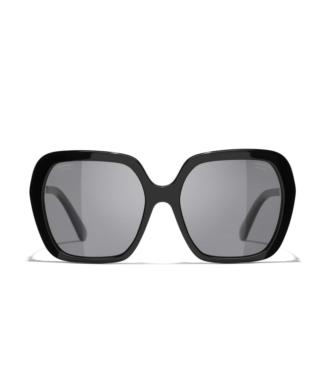 CHANEL Черные пластиковые солнцезащитные очки, фото 2
