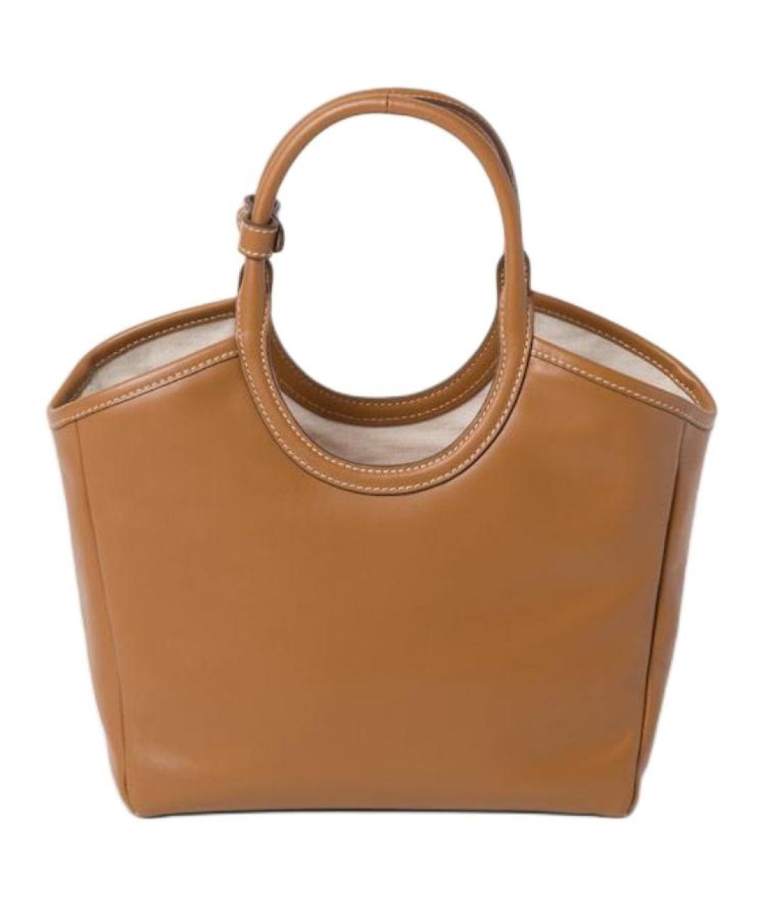 MIU MIU Коричневая кожаная сумка через плечо, фото 3