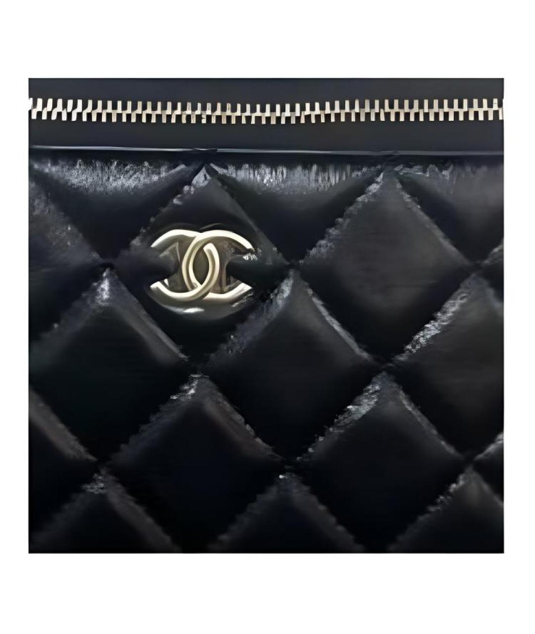 CHANEL Черная кожаная сумка через плечо, фото 2