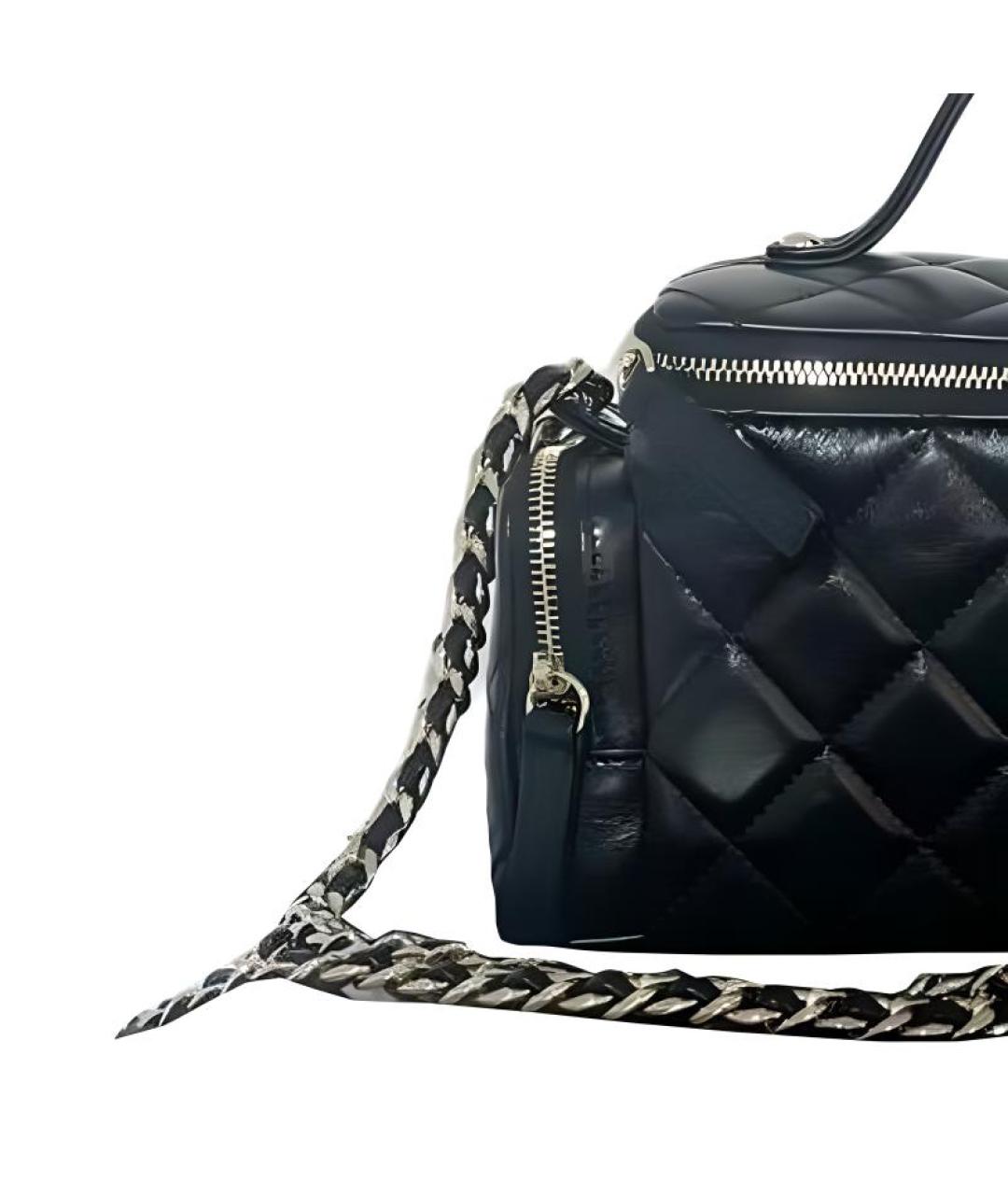 CHANEL Черная кожаная сумка через плечо, фото 3