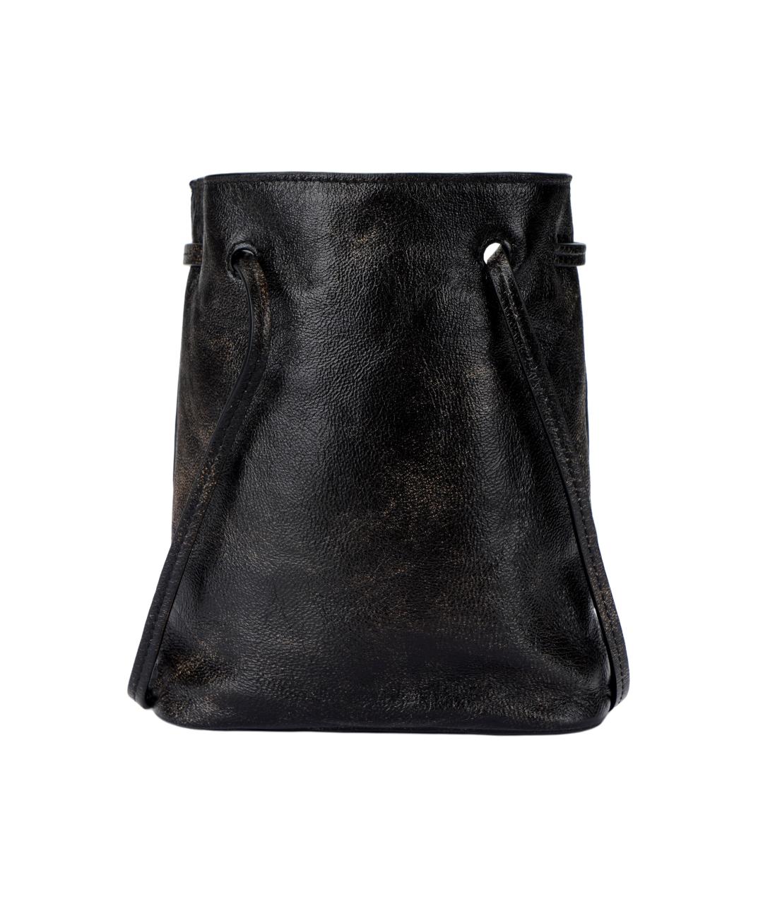 MIU MIU Черная кожаная сумка через плечо, фото 3