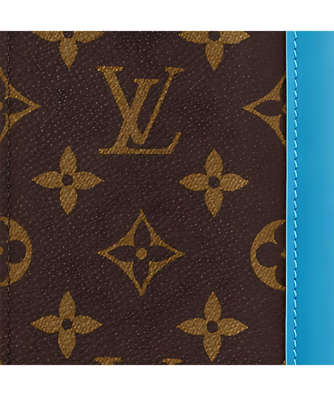 LOUIS VUITTON Коричневый кожаный кардхолдер, фото 4