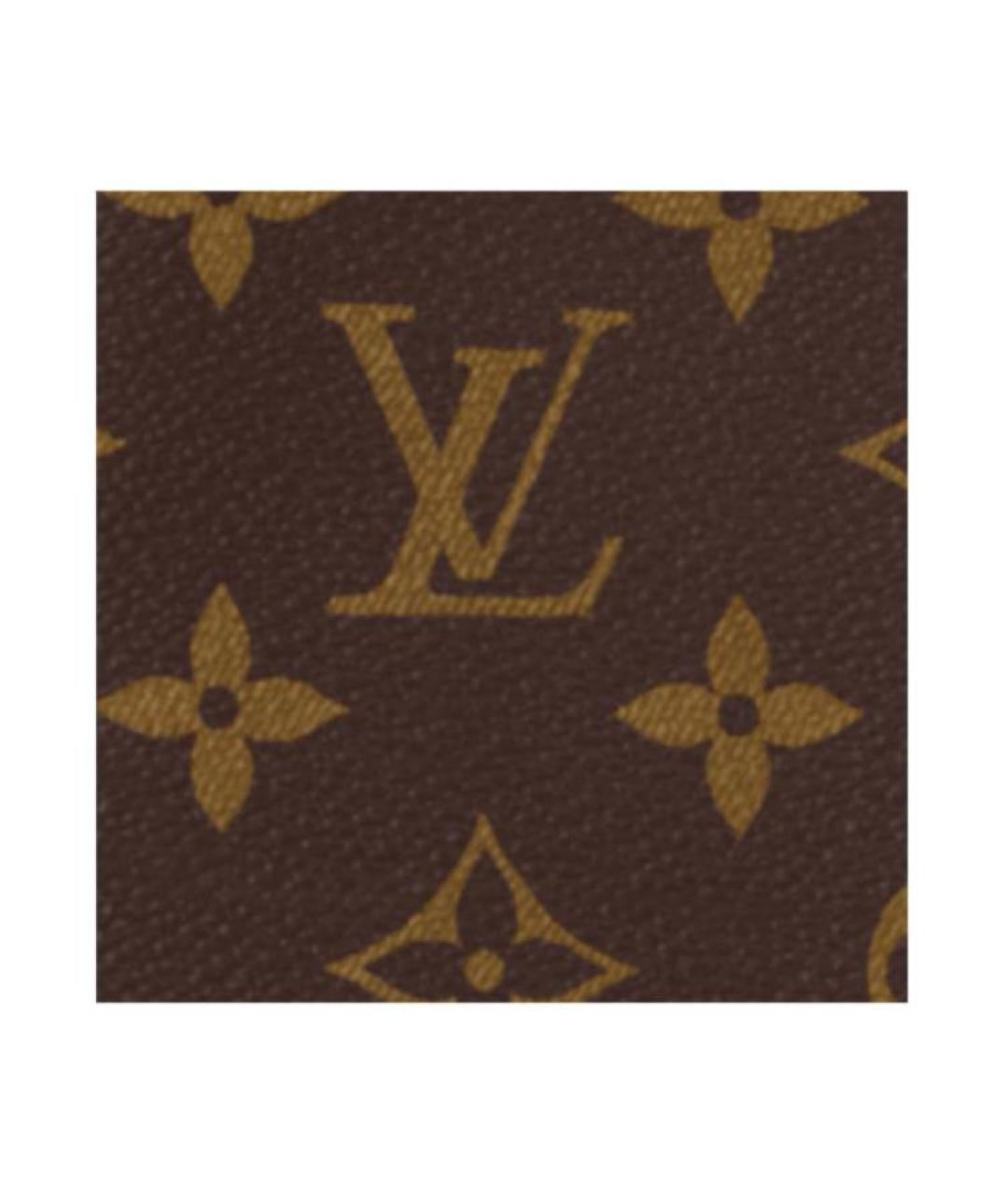 LOUIS VUITTON Коричневый кожаный кардхолдер, фото 4