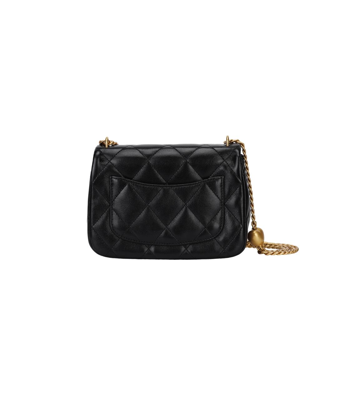 CHANEL Черная кожаная сумка через плечо, фото 3
