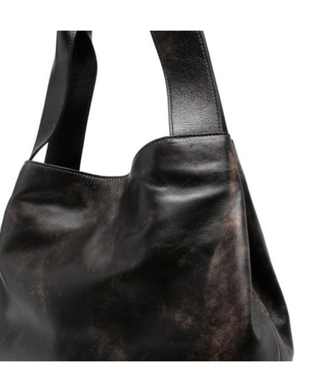 MIU MIU Черная кожаная сумка через плечо, фото 5