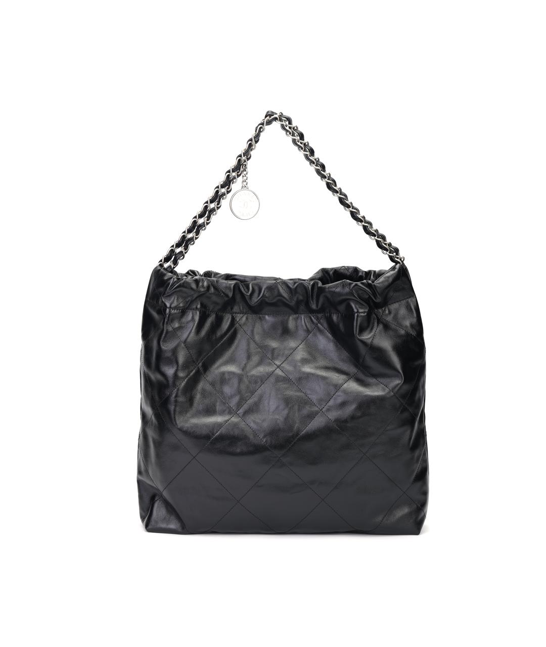 CHANEL Черная кожаная сумка через плечо, фото 3