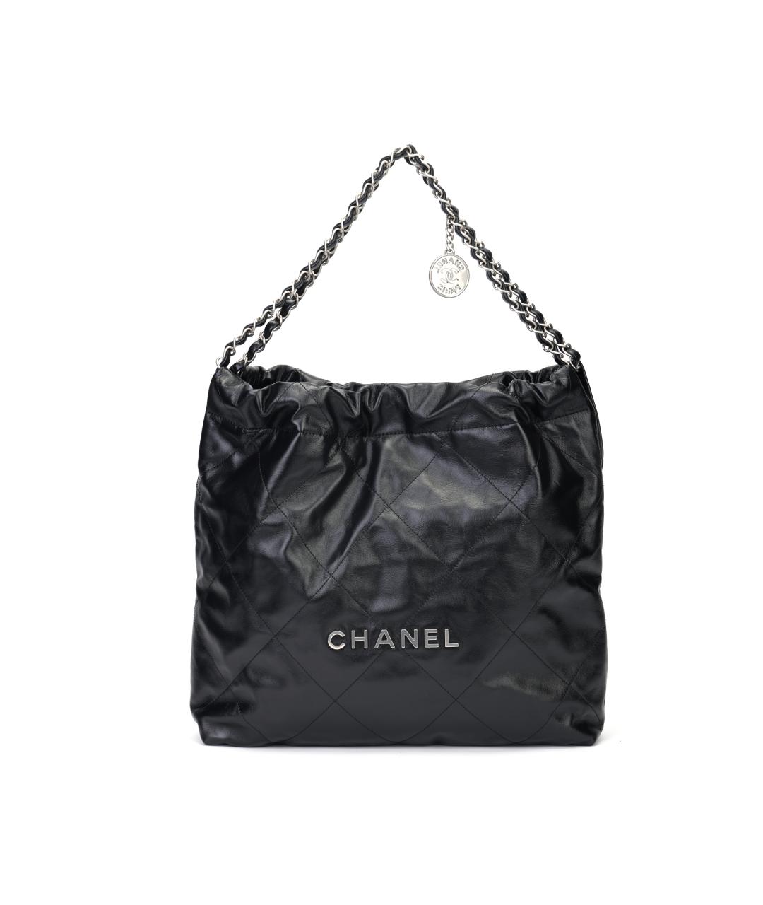 CHANEL Черная кожаная сумка через плечо, фото 1