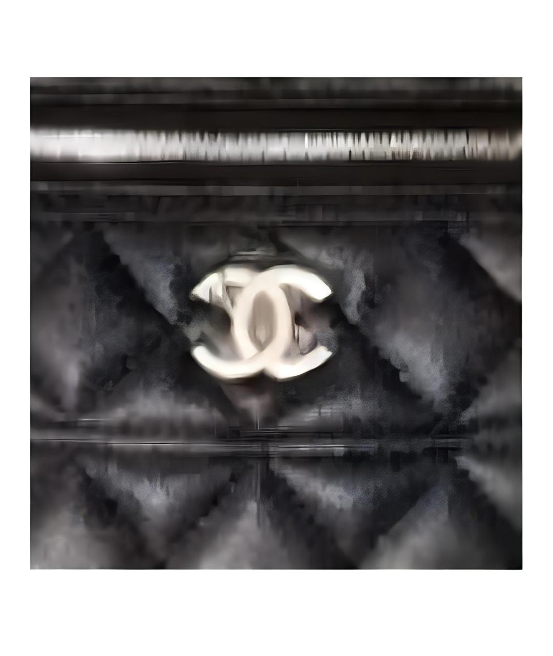 CHANEL Черная кожаная сумка через плечо, фото 3