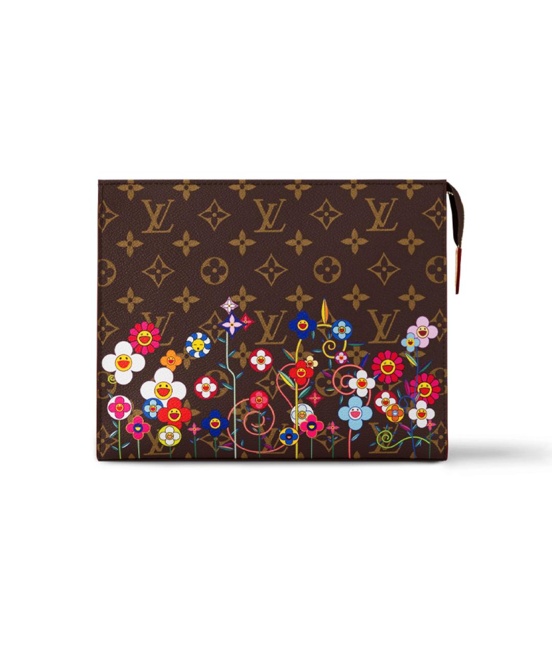 LOUIS VUITTON Коричневая кожаная папка для документов, фото 3