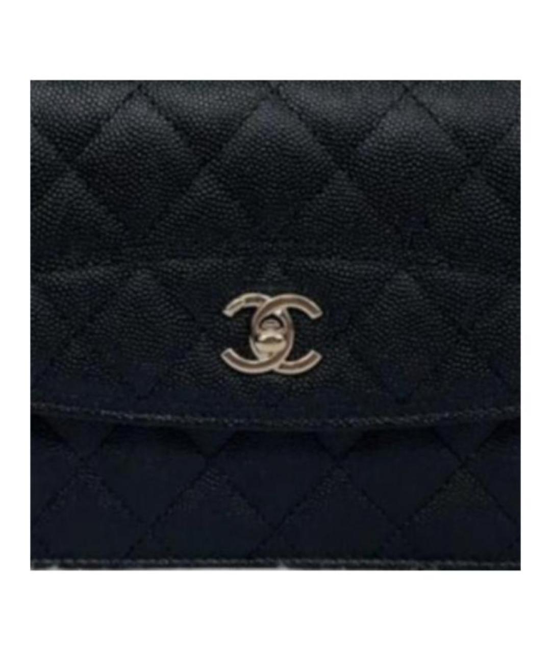 CHANEL Черная кожаная сумка через плечо, фото 4