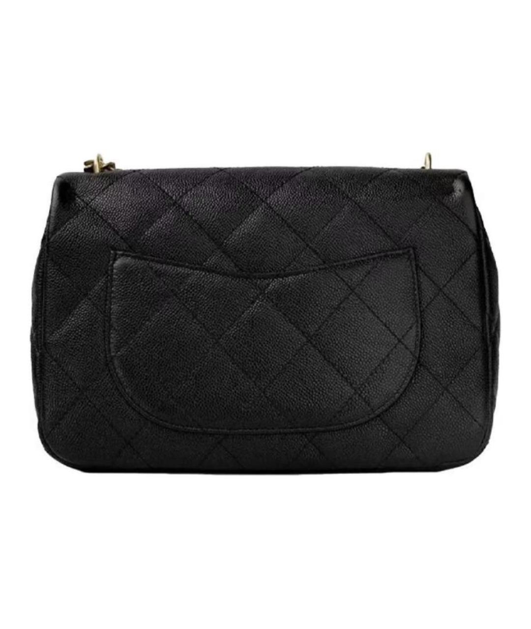 CHANEL Черная кожаная сумка через плечо, фото 3