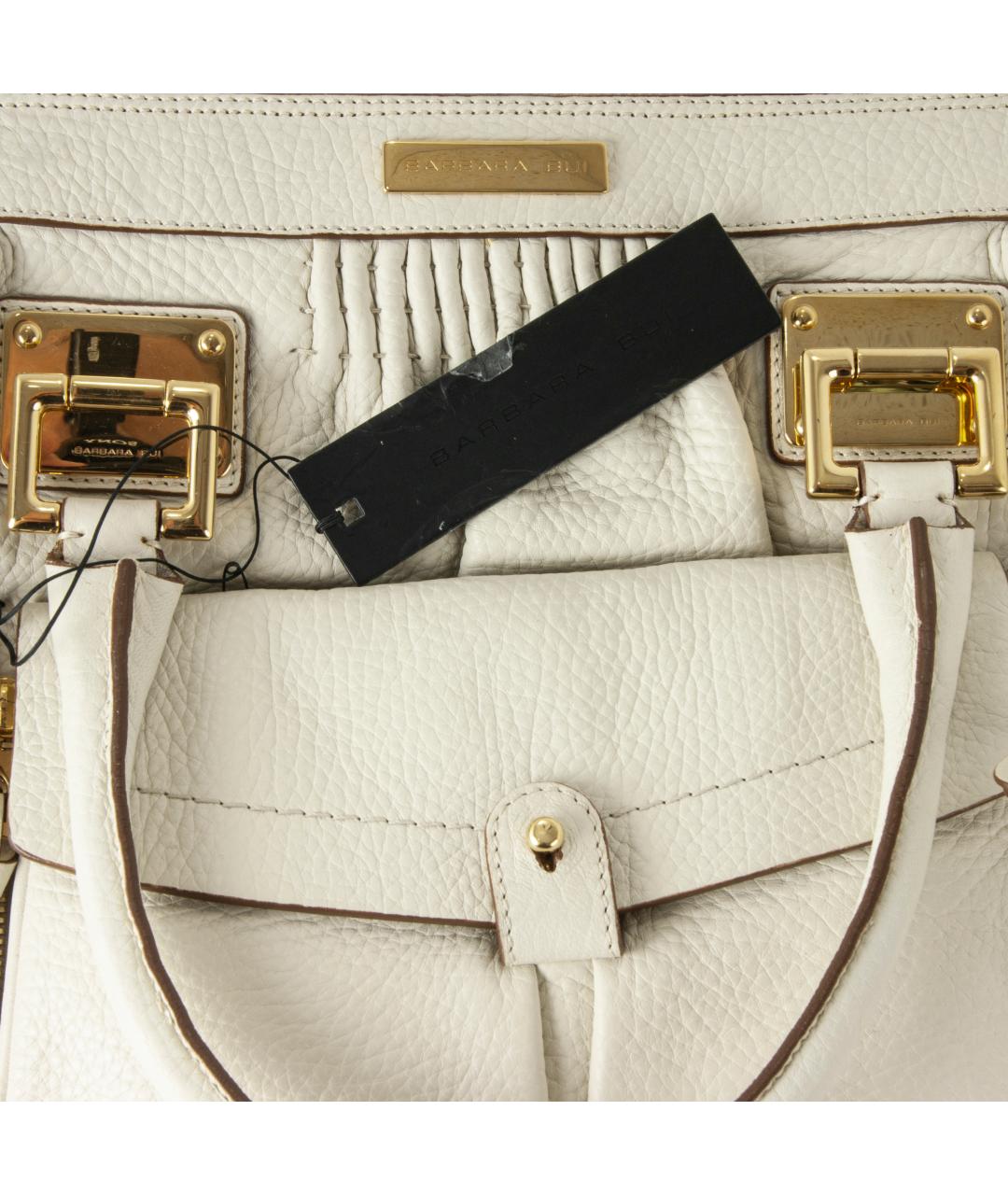 BARBARA BUI Бежевая кожаная сумка тоут, фото 6