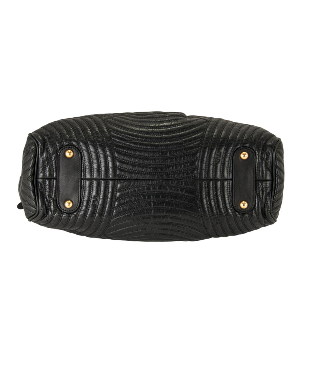 BARBARA BUI Черная кожаная сумка тоут, фото 4