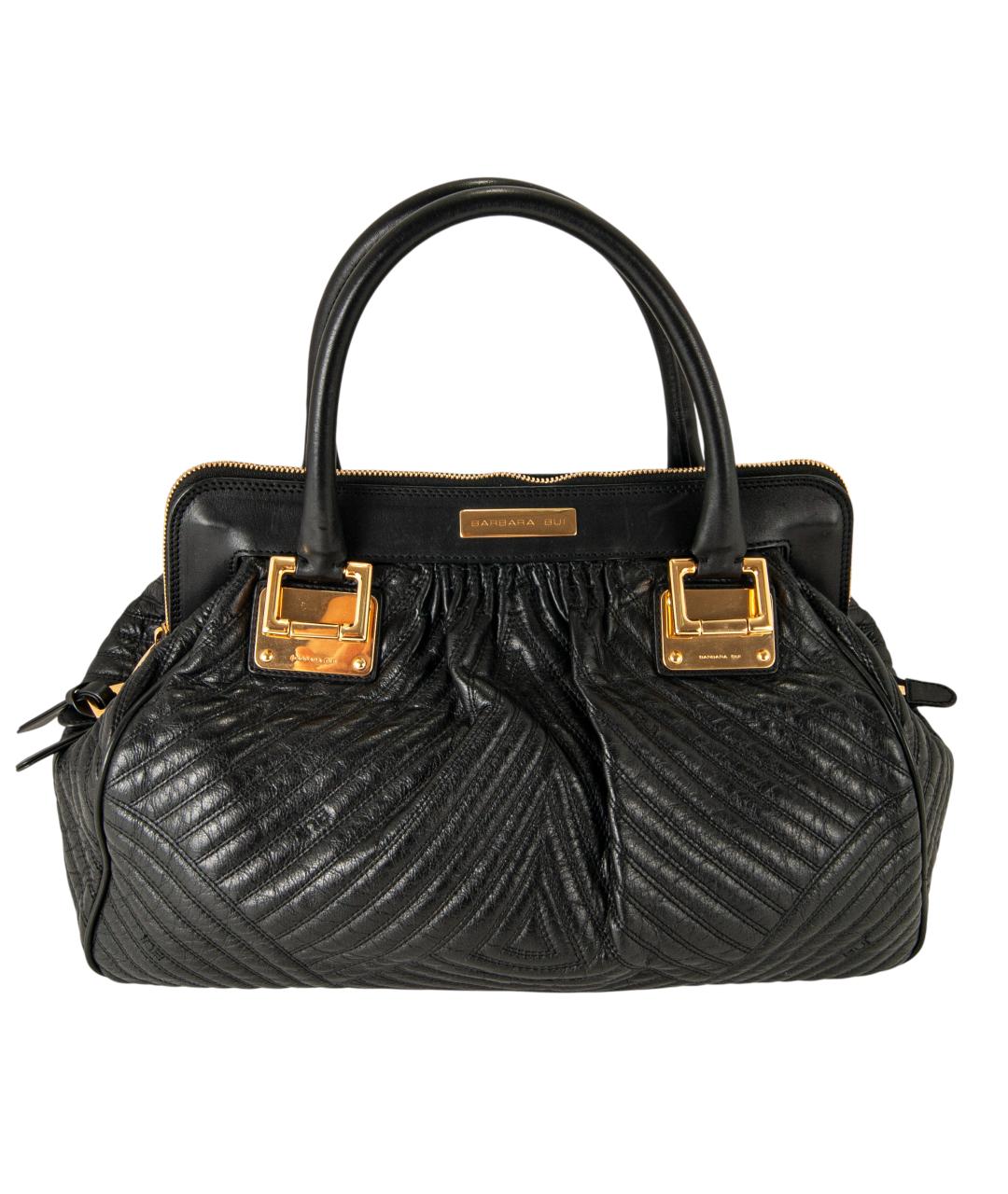 BARBARA BUI Черная кожаная сумка тоут, фото 1