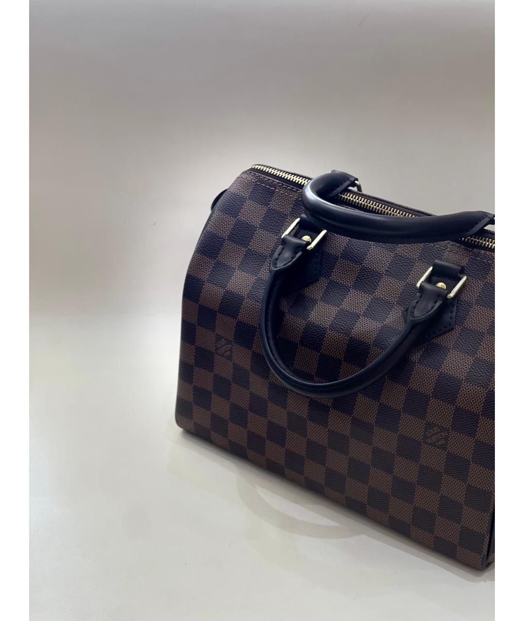 LOUIS VUITTON Коричневая сумка с короткими ручками, фото 4