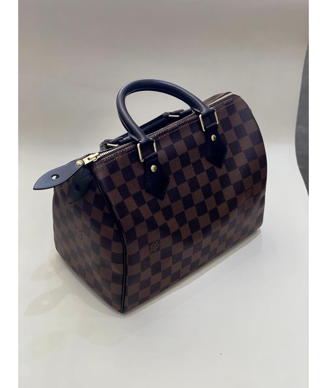 LOUIS VUITTON Коричневая сумка с короткими ручками, фото 5