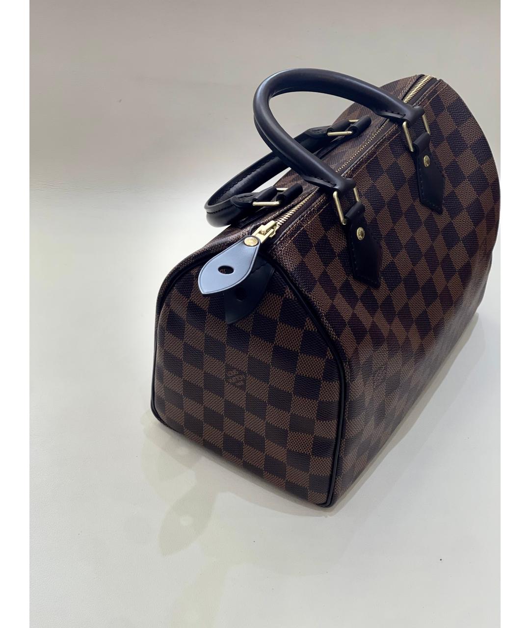 LOUIS VUITTON Коричневая сумка с короткими ручками, фото 3