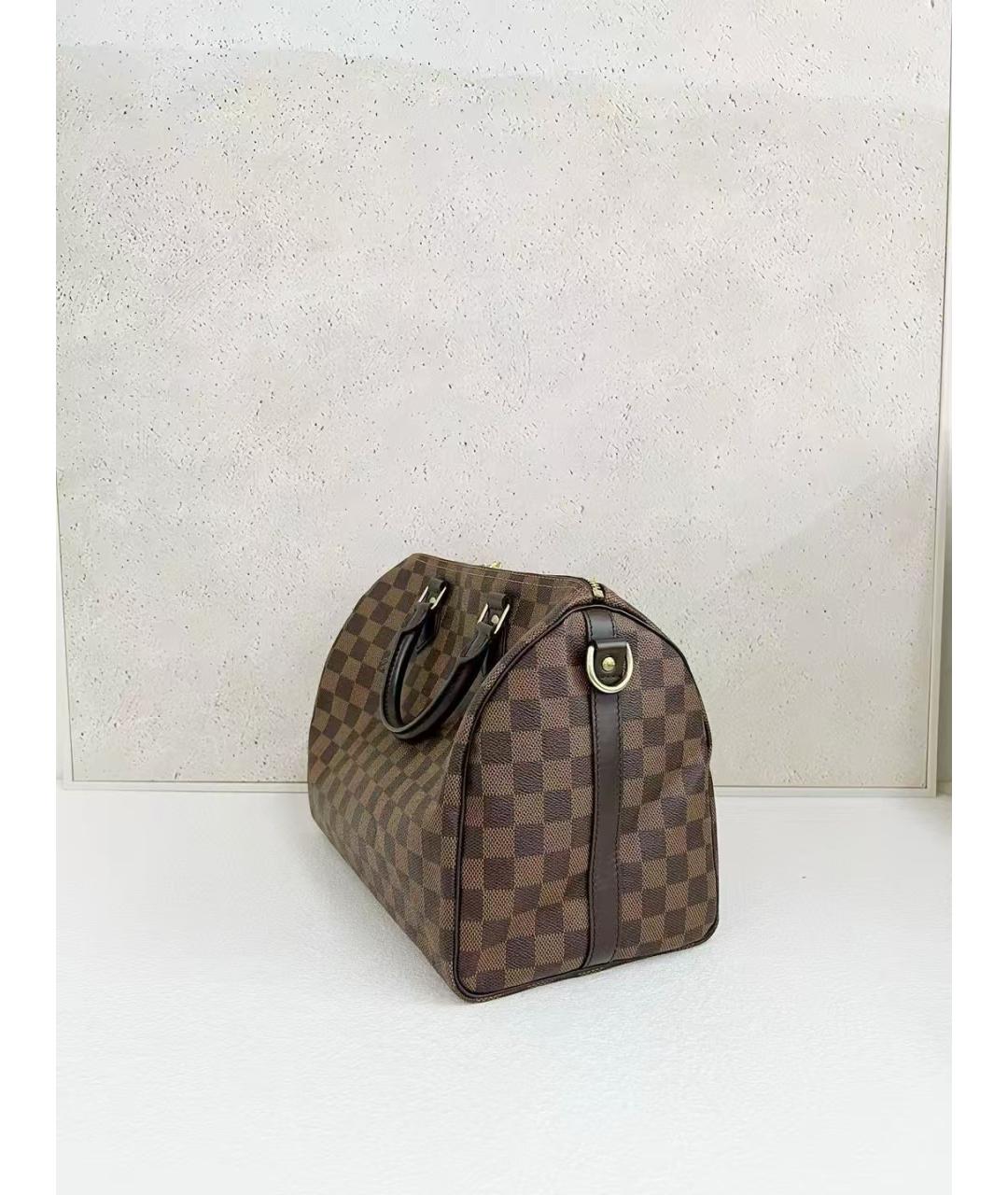 LOUIS VUITTON Коричневая сумка с короткими ручками, фото 4