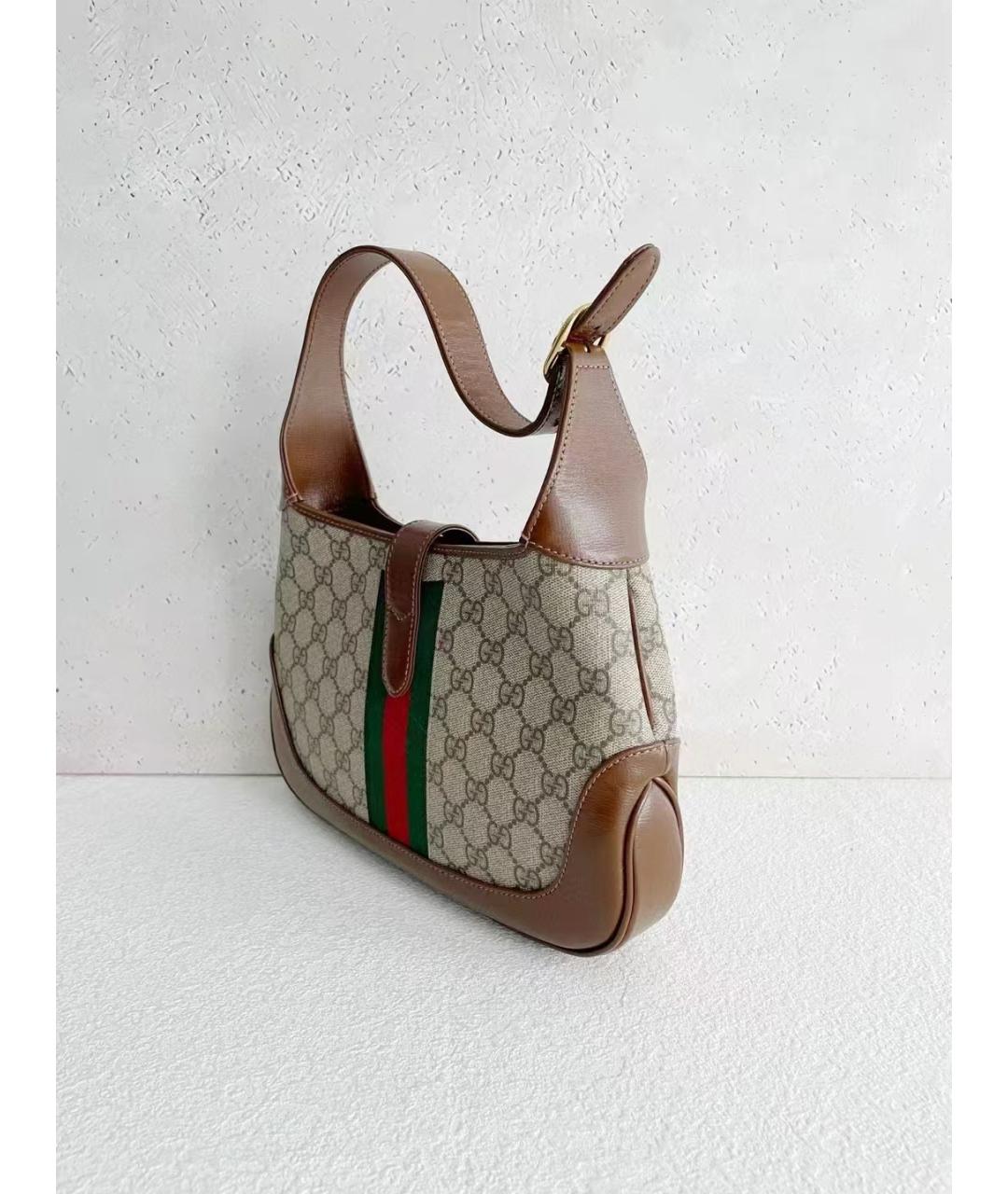 GUCCI Коричневая деним сумка через плечо, фото 4