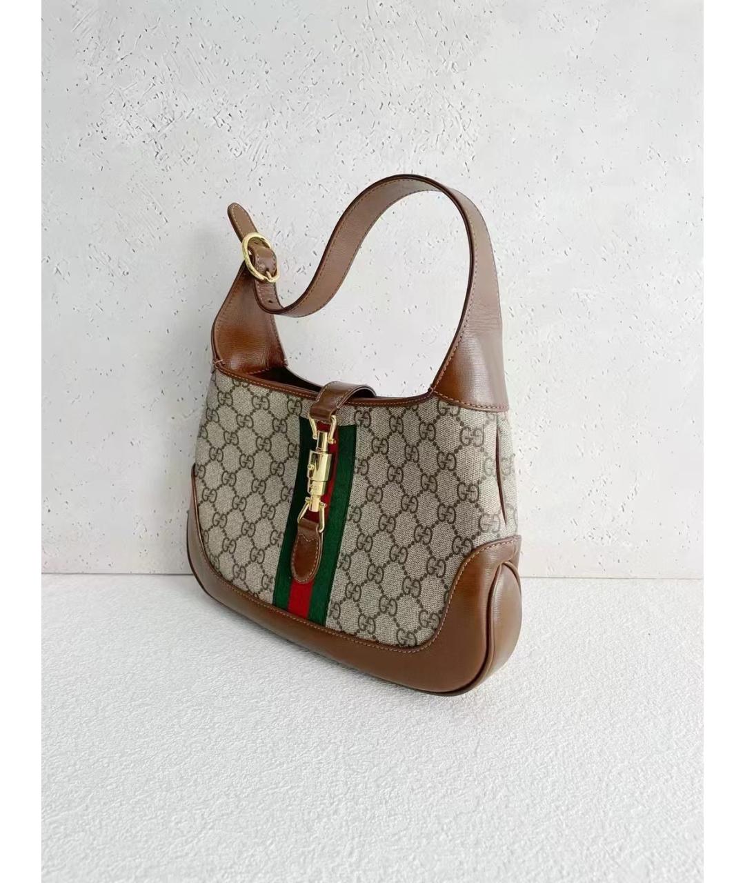 GUCCI Коричневая деним сумка через плечо, фото 3