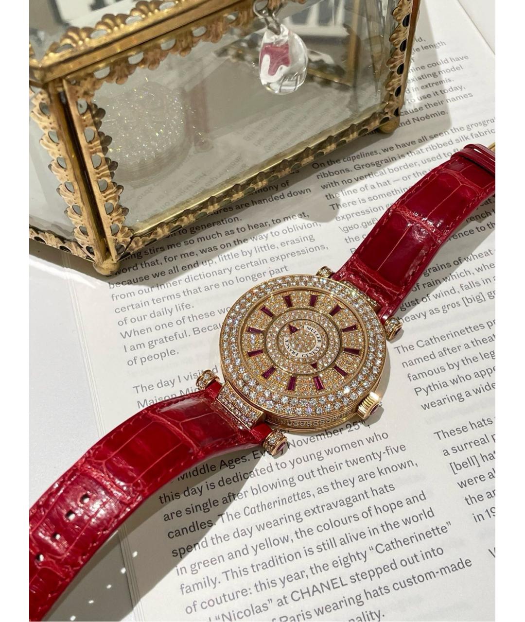 FRANCK MULLER Красные часы из розового золота, фото 8