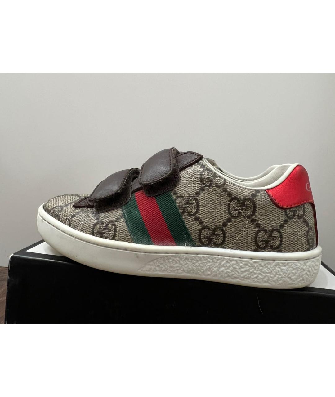 GUCCI Мульти кожаные кеды, фото 2