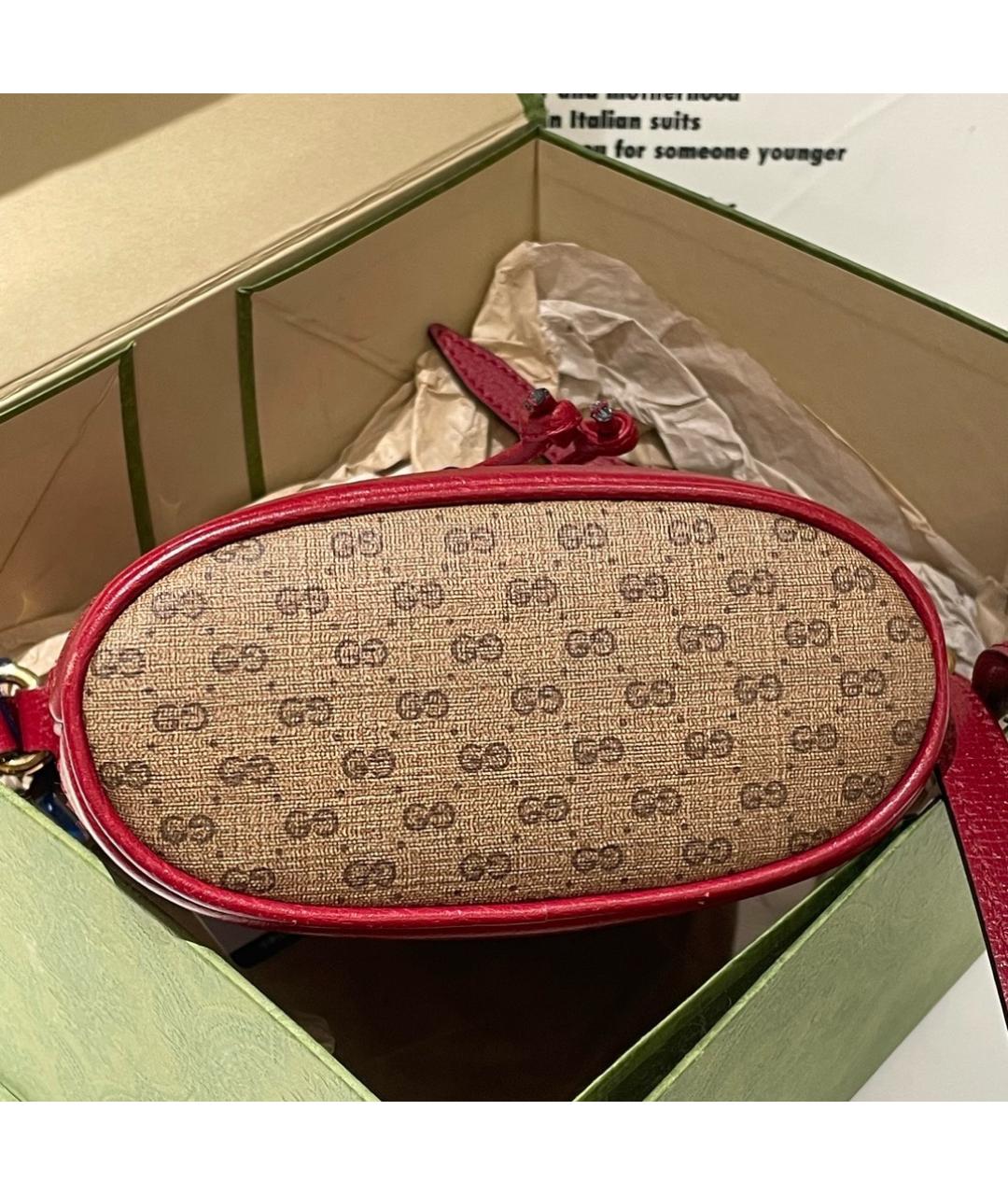 GUCCI Коричневая кожаная сумка через плечо, фото 3