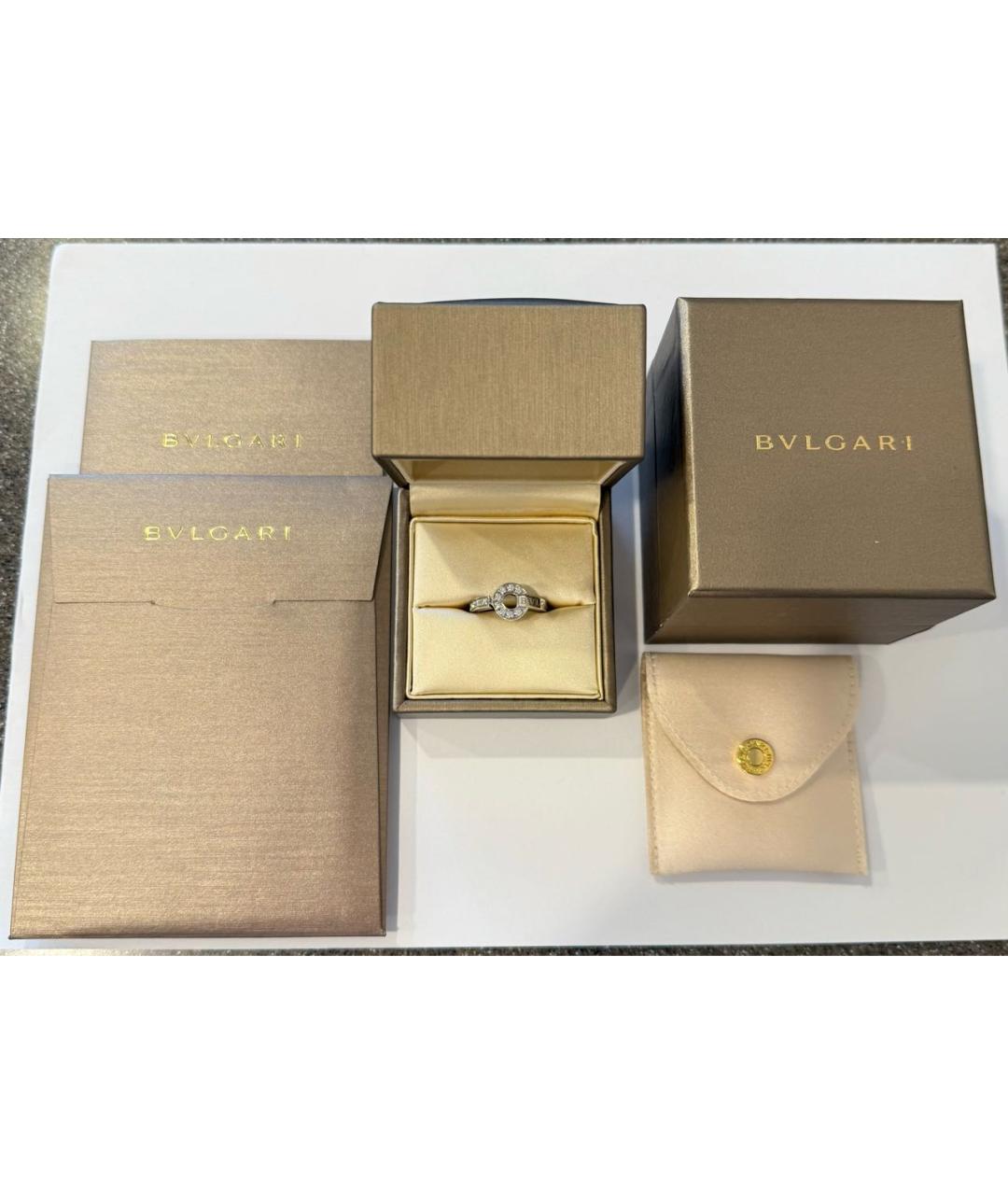 BVLGARI Серебряное кольцо из белого золота, фото 8