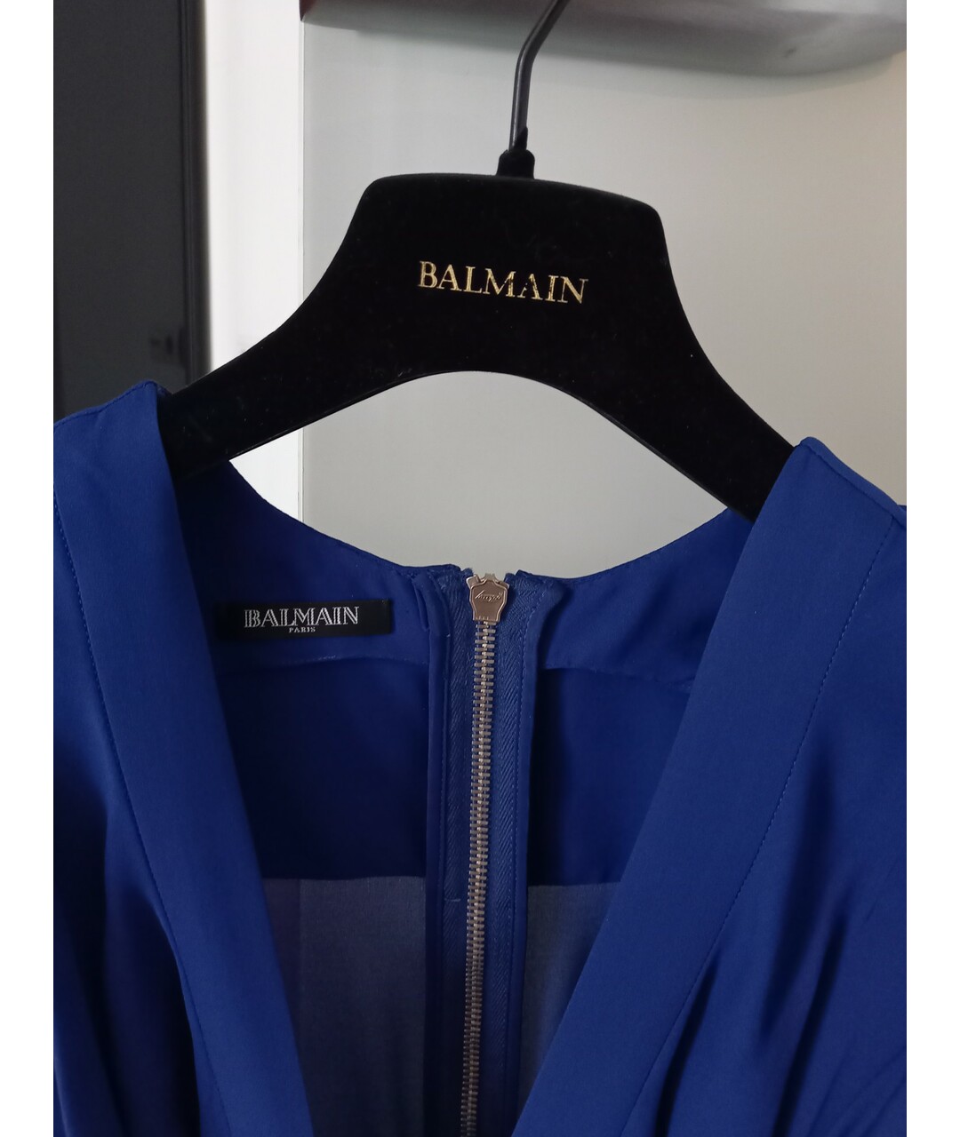 BALMAIN Синяя шелковая рубашка, фото 3
